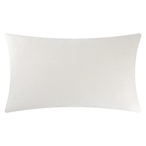 KINGROSE Handmade 3D Flower Home Decorative Throw Pillow Case Rectangular Cushion Cover 12 x 20 Inches for Bed Living Room Sofa Chair Solid Suede Beige - color: Beige - Solid Suede
