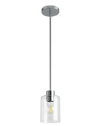Chrome Pendant Lights Kitchen Island - Clear Glass Pendant Light Fixture Multiple Stems Rods 3 Units 12 Inch 3 Units 4 Inch (1 Pack Chrome Downrod) - color: Chrome 1PK