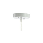 JONATHAN Y 15.7" White Modern Bohemian Woven LED Pendant Light, Adjustable Hanging Ceiling Lamp for Kitchen Island Dining Room, Paper Wicker Shade, Bulb Included JYL6503A - color: White