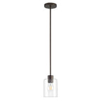Oil Rubbed Bronze Pendant Lights Kitchen Island - Clear Glass Pendant Light Fixture Multiple Stems Rods 3 Units 12 Inch 3 Units 4 Inch (1 Pack Oil Rubbed Bronze Downrod) - color: Oil Rubbed Bronze 1PK