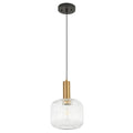 8 Inch Clear Glass Pendant Lights Small Modern Chandelier Pendant Lighting Mid Century Hanging Lights Adjustable Kitchen Island Light for Dining Room Bedroom Hallway - color: 8 Inch Clear