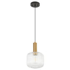 8 Inch Clear Glass Pendant Lights Small Modern Chandelier Pendant Lighting Mid Century Hanging Lights Adjustable Kitchen Island Light for Dining Room Bedroom Hallway - color: 8 Inch Clear