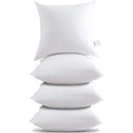 HITO 20x20 Pillow Inserts (Set of 4)- 100% Cotton Covering Down Alternative Throw Pillows White for Couch Bed Sofa - size: 20x20 Inch (Pack of 4)