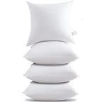 HITO 20x20 Pillow Inserts (Set of 4)- 100% Cotton Covering Down Alternative Throw Pillows White for Couch Bed Sofa - size: 20x20 Inch (Pack of 4)