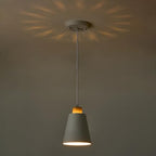 Mini Pendant Light Fixtures White Wood Pendant Lighting for Kitchen Island 7.87in Cone Modern Ceiling Hanging Lights Hollow Shade Nordic Island Light for Counter, Bar, Hallway - color: White