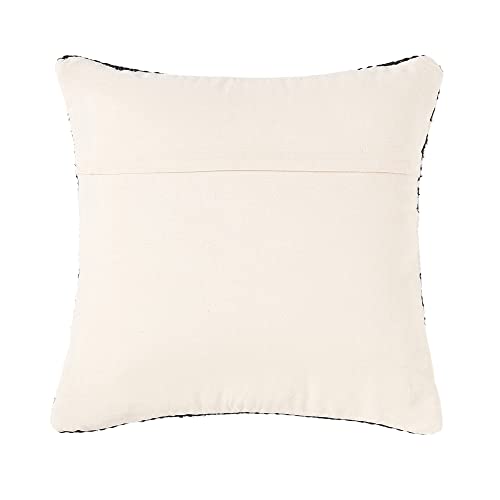 · REDEARTH · Handmade Boho Throw Pillow Covers - Bohemian Chic Farmhouse Style Accent Woven Indoor & Covered Patio Pillow Cushion Cases for Couch, Bed, Chair, Sofa, Bench – Set of 2 (18"x18", Natural) - color: Ziggurat Obsession Natural, size: 18" x 18" (