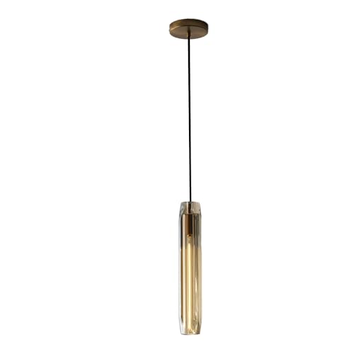 Pendant Lights Kitchen Island Pendant Lights Pendant Light fixtures Kitchen Pendant Light pendent Light 15" Amber Crystal lampshade Island Pendant Lights for Kitchen - color: Amber,Copper color