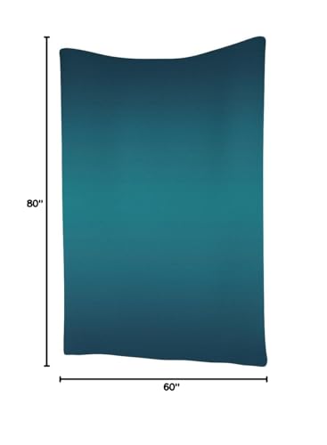 Ambesonne Ombre Tapestry, Deep Blue Tropical Ocean Exotic Lands Inspired Design Modern Digital Print, Wall Hanging for Bedroom Living Room Dorm Decor, 60" X 80", Petrol Blue - color: Petrol Blue, size: 80"L x 60"W