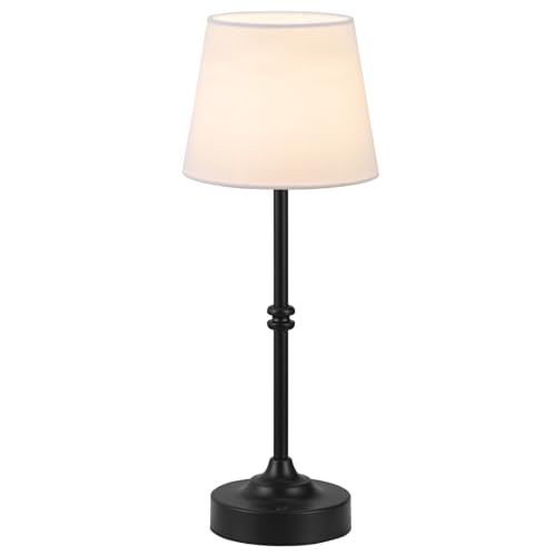 Kakanuo Rechargeable Cordless Table Lamp Black - 1 Pack 4000mAh Battery Operated Lamp, 3000K Warm Light, Touch Control Stepless Dimming, for Bedside, Dining Table, Home Decor - color: Black, size: 1 Pack - 15.6in