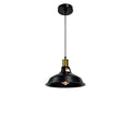 1-Pack Pendant Light Fixtures, Industrial Hanging Light with Metal Shade, Farmhouse Pendant Lighting for Kitchen Island, Hallway, Dining Room, Black & Gold - color: Metal Shade 1-Light (Black and Gold)