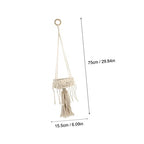 ORFOFE Craftsmanship Basket Organizer Woven Plant Pot Decorative Plant Container Bohemian Style Storage Basket