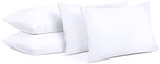 Utopia Bedding 80 Pack Waterproof Pillow Protectors with Zipper Queen Size (White), Bed Bug and Dust Mite Proof Pillow case Covers, Moisture Wicking Pillow Encasements 20 x 28 Inches - size: Queen (Pack of 80)