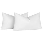 basic home Hotel-Style Goose Feather Pillow Insert for Sofa & Bed - 100% Odorless & Plump Cushion Filler - 233TC Cotton with Inner Liner to Prevent Poking (16x26 Inch) - size: 16x26