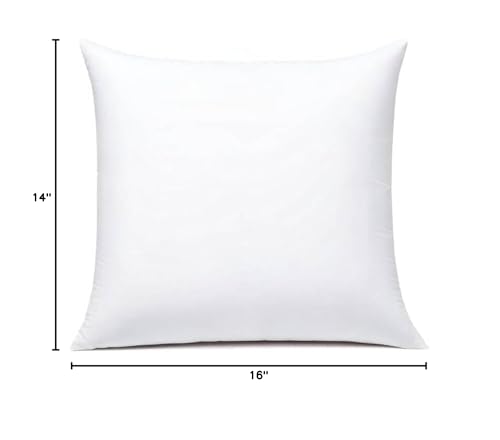 JIEITIVE Throw Pillow Inserts Hypoallergenic Premium Pillow Stuffer Square Form for Decorative Pillow Covers Cushion Set of 1-18 x 18 Inches - size: 18 x 18 Inches