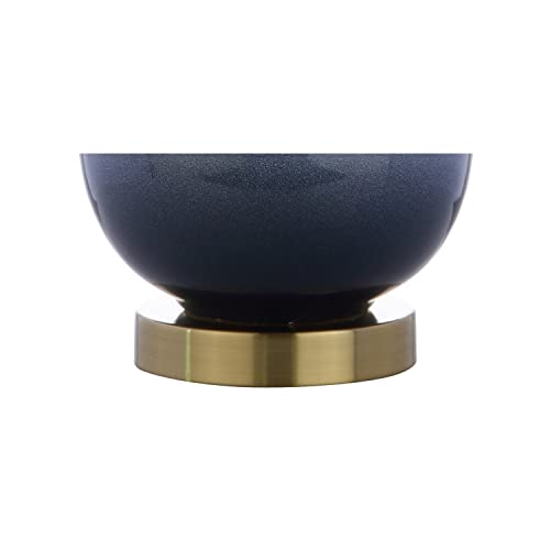 JONATHAN Y JYL3019A Gradient 25" Ceramic/Brass LED Table Lamp Contemporary Traditional Bedside Desk Nightstand Lamp for Bedroom Living Room Office College Bookcase LED Bulb Included, White/Navy - color: White/Navy
