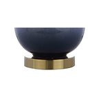JONATHAN Y JYL3019A Gradient 25" Ceramic/Brass LED Table Lamp Contemporary Traditional Bedside Desk Nightstand Lamp for Bedroom Living Room Office College Bookcase LED Bulb Included, White/Navy - color: White/Navy