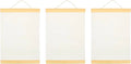 Blank Cotton Canvas Panels 3Pcs White Cotton Canvas Wooden Framed Artist Canvas Board with Hanging Rope for Acrylic, Oil, and Art Projects, Acrylic Pouring 11.7 * 8.2''
