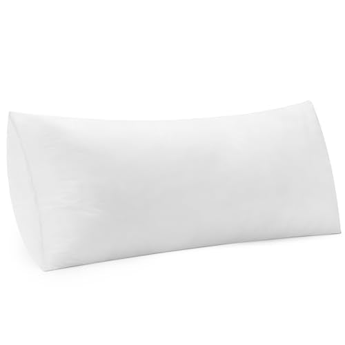 MIULEE 12x24 Inch Pillow Insert, Throw Pillow for Bed Sofa Couch Rectangle Decorative Lumbar Virgin Microfiber Stuffer - size: 12x24 Inch (Pack of 1)