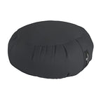 Hugger Mugger Zafu Meditation Cushion - Support in Cross-Legged Sitting, Buckwheat Filled, Durable Fabric, Convenient Handle, Handmade in USA - color: Gray