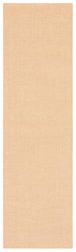Martha Stewart x SAFAVIEH Area Rug Collection - 2'3" x 8' Runner, Natural Brown, Sisal & Jute, Farmhouse Style, Ideal for Living Room, Bedroom, Foyer, Hallway (MSR9501A) - color: Natural, size: 2'3" x 8' (Runner)