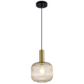 8 Inch Amber Glass Pendant Lights Small Modern Chandelier Pendant Lighting Mid Century Hanging Lights Adjustable Kitchen Island Light for Dining Room Bedroom Hallway - color: 8 Inch Amber