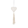 Elegant Macrames Woven Wall Hangings Tapestrys Tassels Cotton Rope Heart Shaped Dreamcatchers Wedding Decorations Wall Hangings Tapestrys