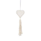 Elegant Macrames Woven Wall Hangings Tapestrys Tassels Cotton Rope Heart Shaped Dreamcatchers Wedding Decorations Wall Hangings Tapestrys