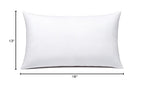JIEITIVE Throw Pillow Inserts Hypoallergenic Premium Pillow Stuffer Square Form for Decorative Pillow Covers Cushion Set of 1-12 x 20 Inches - size: 12 x 20 Inches