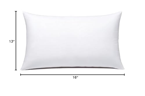 JIEITIVE Throw Pillow Inserts Hypoallergenic Premium Pillow Stuffer Square Form for Decorative Pillow Covers Cushion Set of 1-12 x 20 Inches - size: 12 x 20 Inches