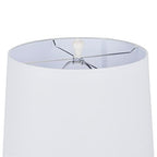 Nourison Home 24" White Farmhouse Ceramic Pottery Jug Table Lamp for Bedside Table, Living Room, Office, Entryway - color: White