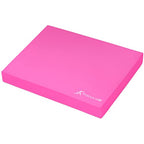 ProsourceFit Exercise Balance Pad, Non-Slip Cushioned Foam Mat & Knee Pad for Fitness and Stability Training, Yoga, Physical Therapy - color: Pink, size: XL - (18.75" x 15")