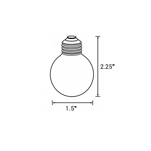 VOLT Indoor/Outdoor 120V 50FT E12 LED Bistro String Lights (Black) Hanging Globe Lights for Trees, Porch, Deck, Lanai, Patio, Garden, Yard, Balcony or Tent