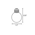 VOLT Indoor/Outdoor 120V 50FT E12 LED Bistro String Lights (Black) Hanging Globe Lights for Trees, Porch, Deck, Lanai, Patio, Garden, Yard, Balcony or Tent