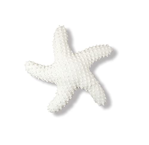 C&F Home Tufted Coastal White Starfish Shaped Accent Throw Pillow 25" x 25" All Seasons Summer Beach House Nautical Home Living Room Sofa Couch Chair Bed Bedroom Decor Decoration 25" x 25" White - color: White