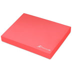 ProsourceFit Exercise Balance Pad, Non-Slip Cushioned Foam Mat & Knee Pad for Fitness and Stability Training, Yoga, Physical Therapy - color: Red, size: XL - (18.75" x 15")