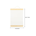 Blank Cotton Canvas Panels 3Pcs White Cotton Canvas Wooden Framed Artist Canvas Board with Hanging Rope for Acrylic, Oil, and Art Projects, Acrylic Pouring 11.7 * 8.2''