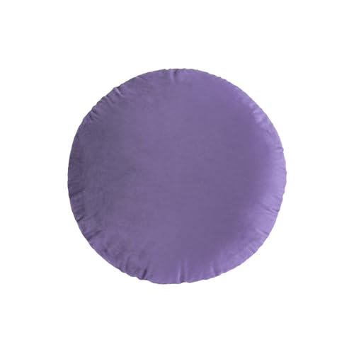 S_SSOY Round Throw Pillow 18",Soft Dutch Fleece Throw Pillow Round Cushion Floor Pillows for Living Room Sofa Bed Chair Floor Car Home Decoration (Purple) - color: Purple