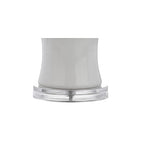 JONATHAN Y 26.5" White Ceramic Table Lamp for Living Room, Bedroom Nightstand, White Linen Drum Shade, Bamboo Design Modern Bedside Desk Lamp with LED Bulb Included (JYL3015C) - color: White