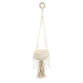 ORFOFE Craftsmanship Basket Organizer Woven Plant Pot Decorative Plant Container Bohemian Style Storage Basket