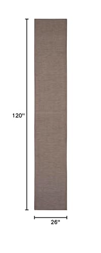 Nourison Home Positano Natural 2'2" x 10' Area Rug - Easy Clean, Non Shedding, Bed Room, Living Room, Dining Room, Kitchen (10' Runner) - color: Natural, size: 2'2" x 10' (Runner)