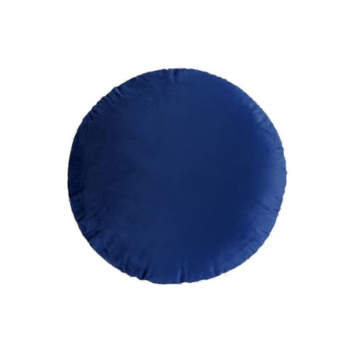 Round Throw Pillow, 18” Super Soft Round Decorative Pillows Sofa Chair Cushion Floor Pillows for Couch Office Living Bedroom (Navy Blue) - color: Navy Blue