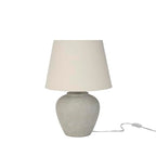 Nourison Home 20" Sand (Light Beige) Neutral Ceramic Table Lamp with Fabric Shade, Bedside Nightstand Lamp for Bedroom, Living Room, Entryway - color: Sand