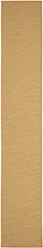 Nourison Home Positano Yellow 2'2" x 10' Area Rug - Easy Clean, Non Shedding, Bed Room, Living Room, Dining Room, Kitchen (10' Runner) - color: Yellow, size: 2'2" x 10' (Runner)