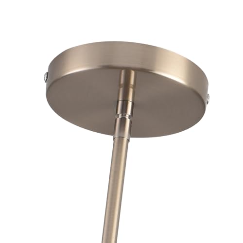 Brushed Nickel Pendant Lights,Modern Farmhouse Pendant Light,Light Fixture Kitchen Pendant Mini Hanging Light for Sink Island,Adjustable Height,Home Décor Lighting (Brushed Nickel 2 pack Stem Rod) - color: Brushed Nickel 2 pack Stem Rod