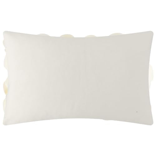 KINGROSE 3D Flower Throw Pillow Cover Decorative Cushion Cover Soft Pillow Case for Sofa Couch Bedroom Home Decor 12 x 20 Inches Cream - color: Cream - Velvet
