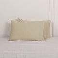 Simple&Opulence Linen Cotton Blend Pillowcases, King Size 20"x40", Flax Color, 2 Pack - color: Linen, size: 20"x40"