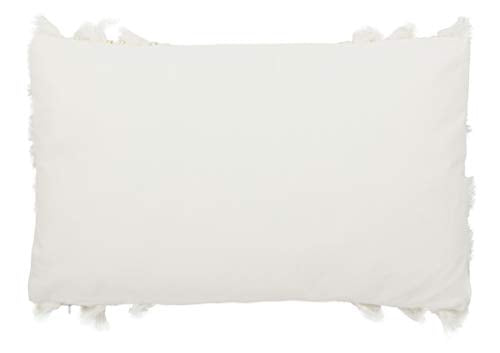 Safavieh Grema 12 x 20-inch White Bohemian Decorative Throw Pillow - color: White, size: 12"x22"