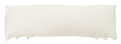Safavieh Home Collection Grema Boho 16-inch White Fringe Decorative Accent Pillow PLS7142A-1616 - color: White, size: 17"x17"