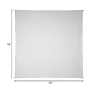 Sunshine Joy Plain White Tapestry 100% Cotton 58x90 Inches - size: 90"L x 58"W