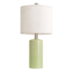 G-SAFAVA 20.5" Small Table Lamps for Living Room Lamp Single Ceramic Lamps for Bedroom Bedside Lamps Modern Boho Lamps for Night Stands Farmhouse Nightstand Lamp Side End Table Lamp, Light Green - color: Light Green - Single